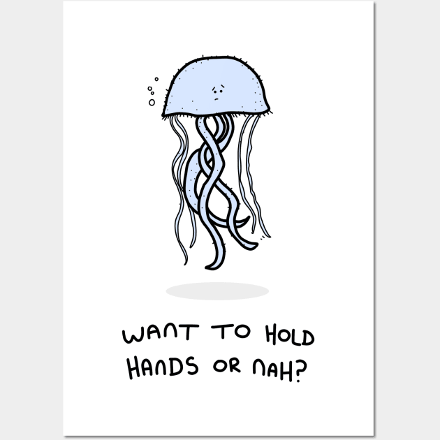 Grumpy Jellyfish Wall Art by grumpyanimals